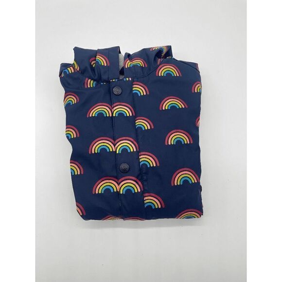 Gymboree Kids Rain Jacket Zip Up & Hood & Pockets Sz M* Multicolored - Picture 1 of 7